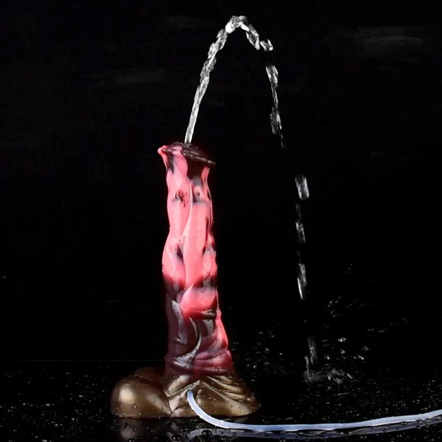 10 Inches Realistic Silicone Horse Cumming Dildo Toy