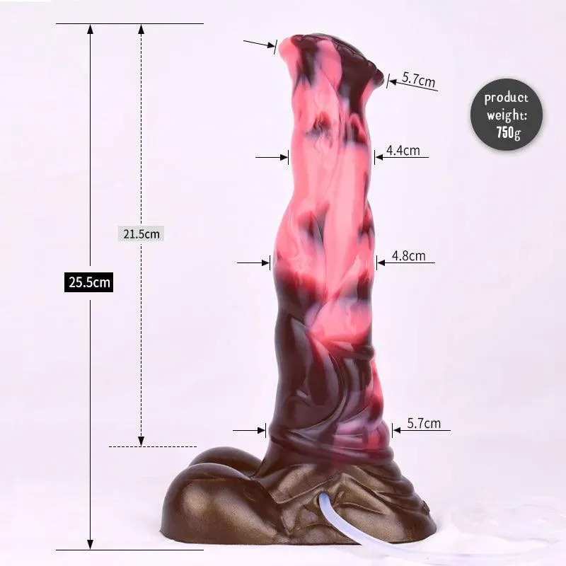 10 Inches Realistic Silicone Horse Cumming Dildo Toy