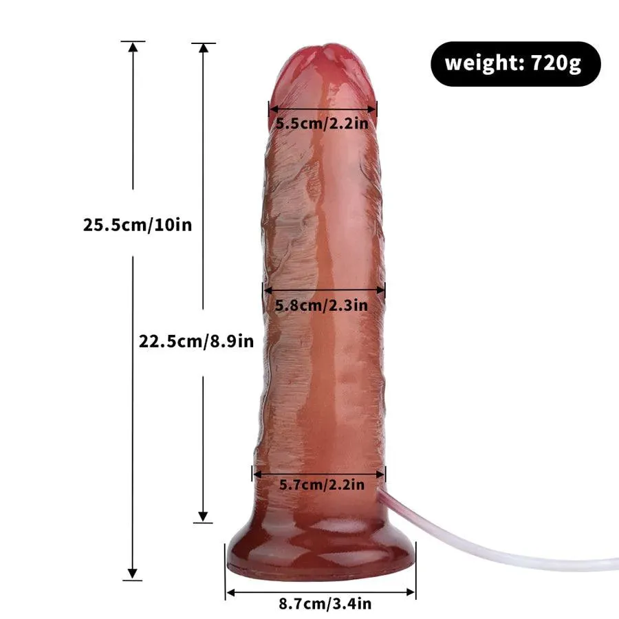 10 Inches Realistic Squirting Dildo