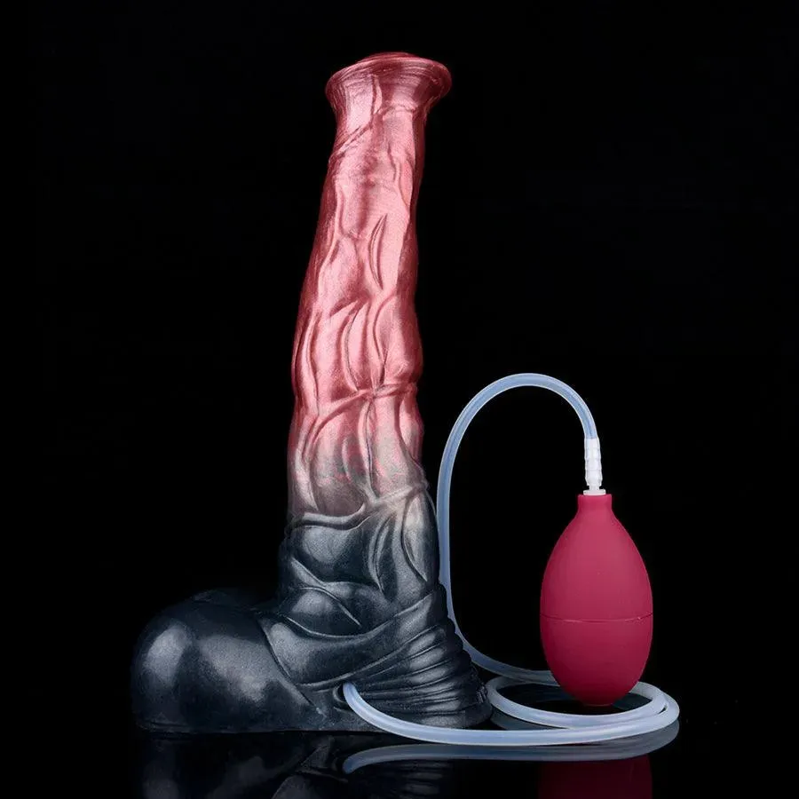 11 Inches Squirting Suction Cup Horse Dildo for Women