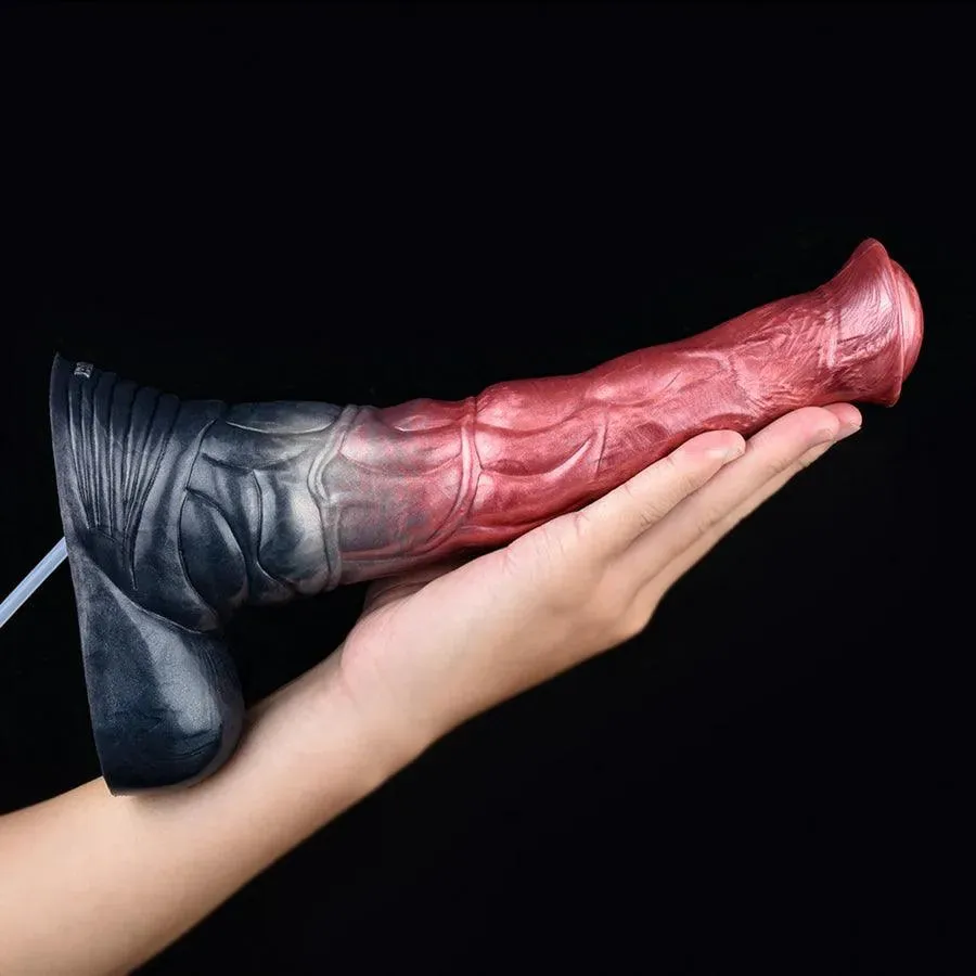 11 Inches Squirting Suction Cup Horse Dildo for Women