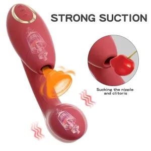2 in 1 Sucking G Spot Vibrator for Women