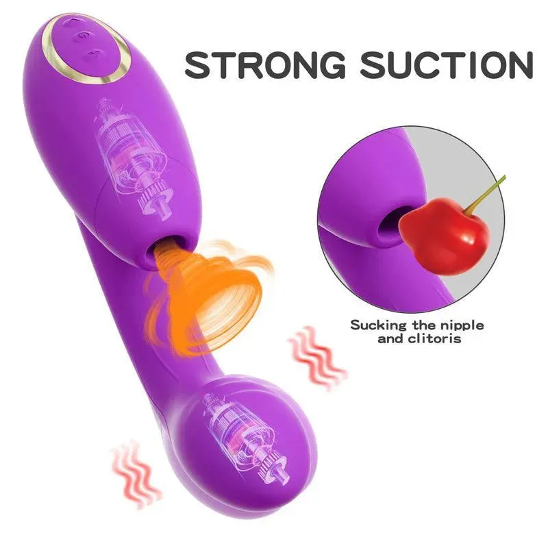 2 in 1 Sucking G Spot Vibrator for Women