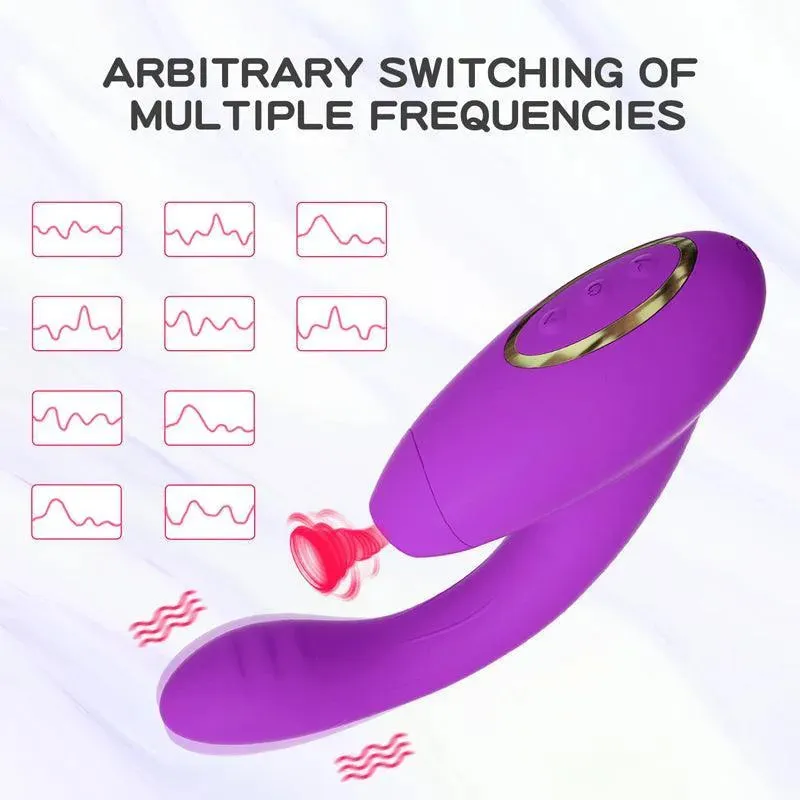 2 in 1 Sucking G Spot Vibrator for Women