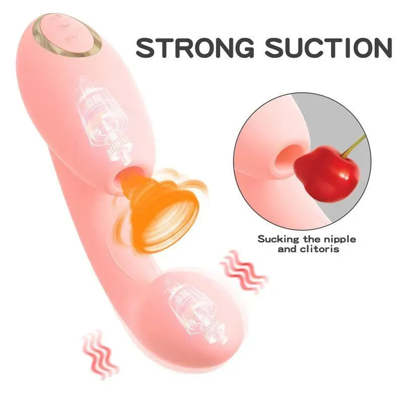 2 in 1 Sucking G Spot Vibrator for Women
