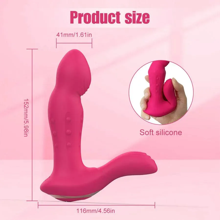 3-In-1 Remote Control Wiggling Fingering Prostate Massager