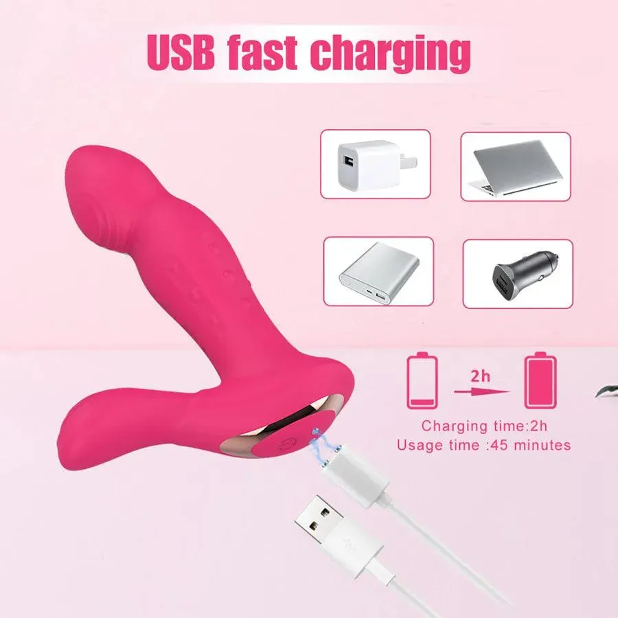 3-In-1 Remote Control Wiggling Fingering Prostate Massager