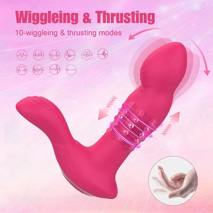 3-In-1 Remote Control Wiggling Fingering Prostate Massager