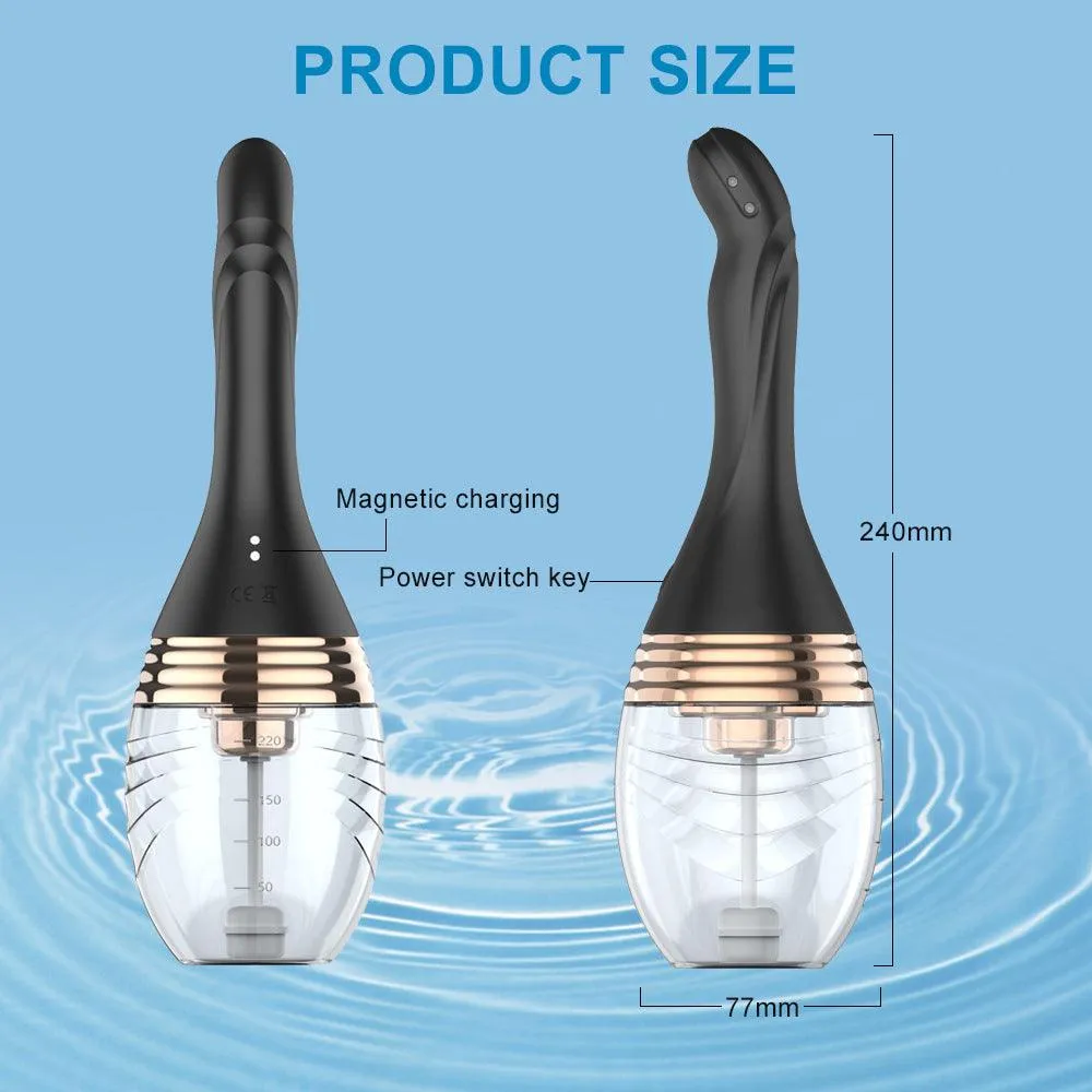 3 Speeds Vibrating Automatic Anal Cleaner Enema Cleaning Container