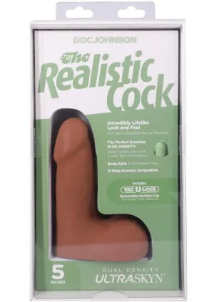 5 Inch Realistic Cock with Balls Ultraskyn Dildo