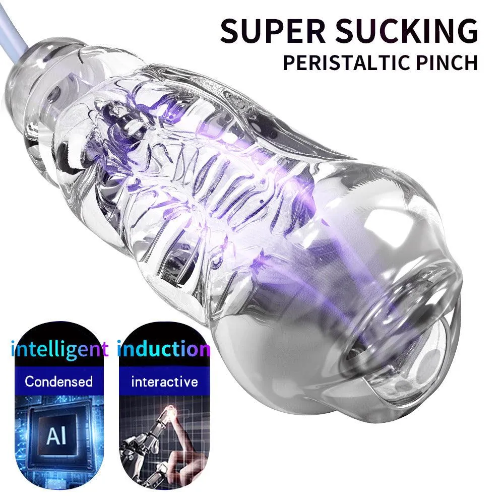 5D Vagina Suction Vibration Electric Blowjob Masturbator Cup