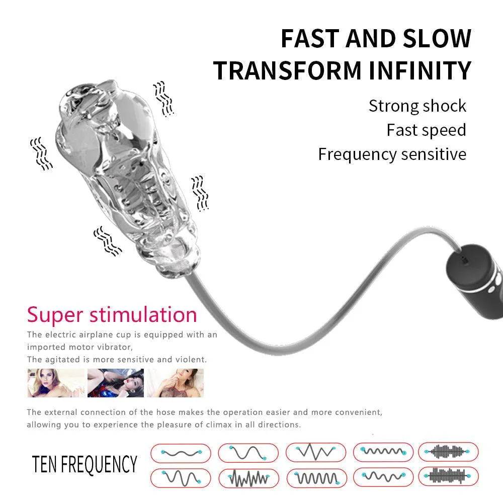 5D Vagina Suction Vibration Electric Blowjob Masturbator Cup