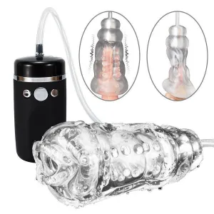 5D Vagina Suction Vibration Electric Blowjob Masturbator Cup