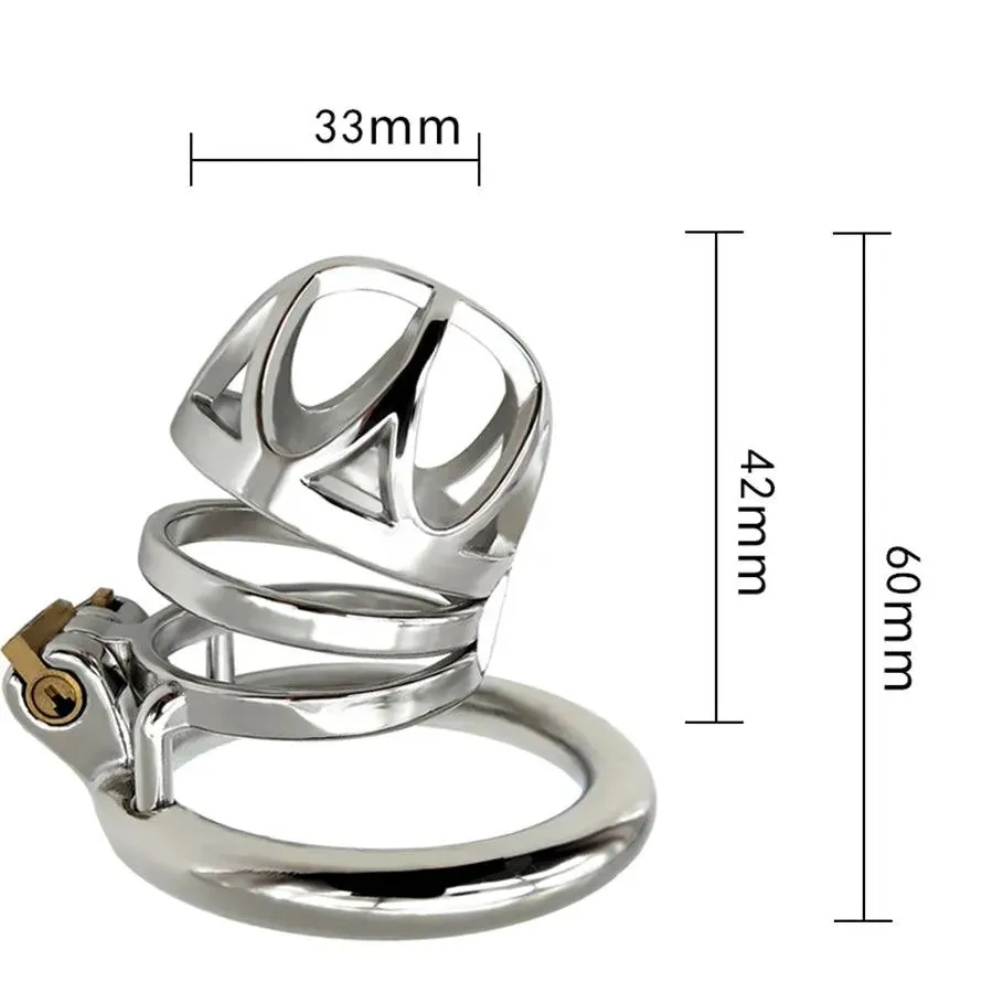 60mm Length Steel Male Dick Cage