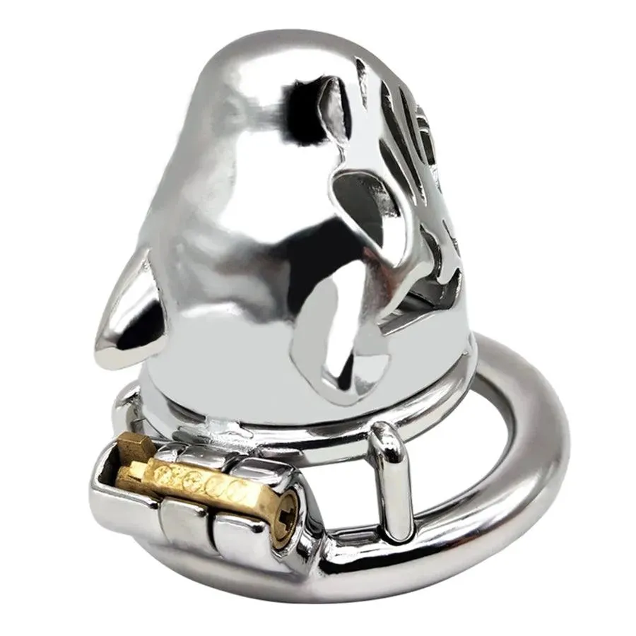 60mm Tiger Head Cock Chastity Cage