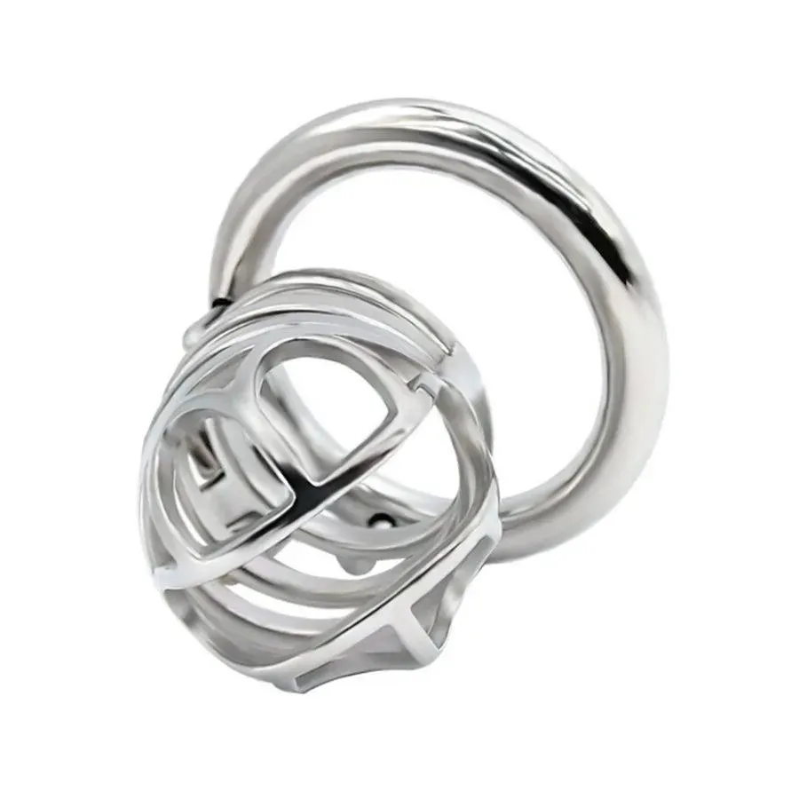 68mm Steel Male Chastity Cage for BDSM