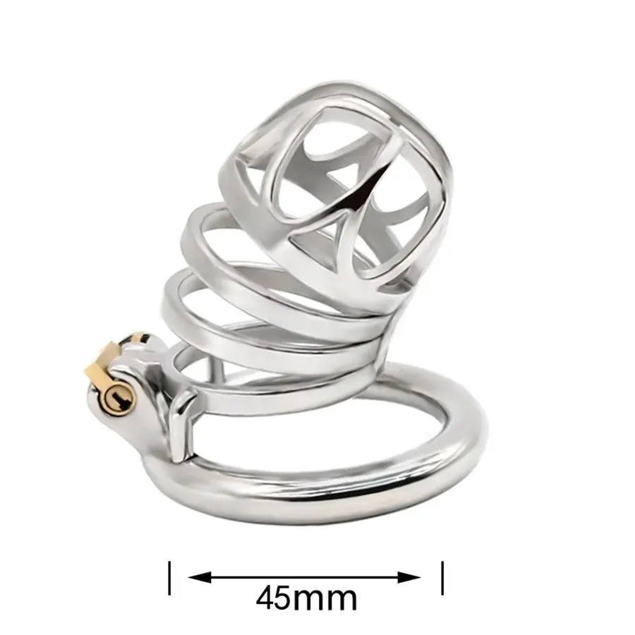 68mm Steel Male Chastity Cage for BDSM