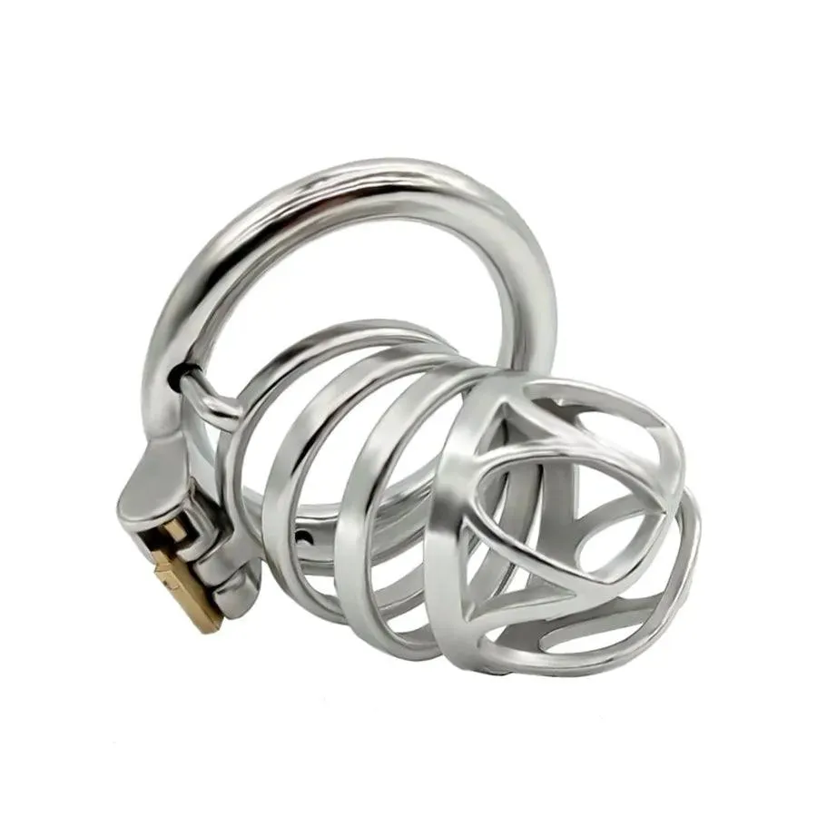 68mm Steel Male Chastity Cage for BDSM