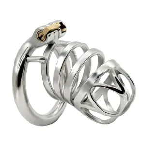 68mm Steel Male Chastity Cage for BDSM