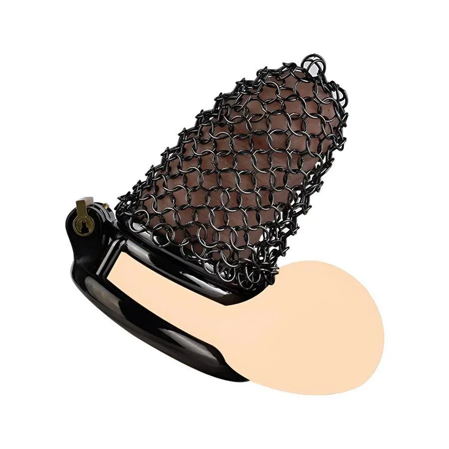 70mm Metal Mesh Male Chastity Cage