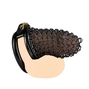 70mm Metal Mesh Male Chastity Cage
