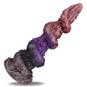 8.9 Inch Octopus Tentacle Dildo Monster Dildo with Unique Spiral Shape Fantasy Anal Plug