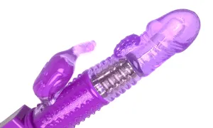9 Inch Rotating Orgasm Rabbit in Purple