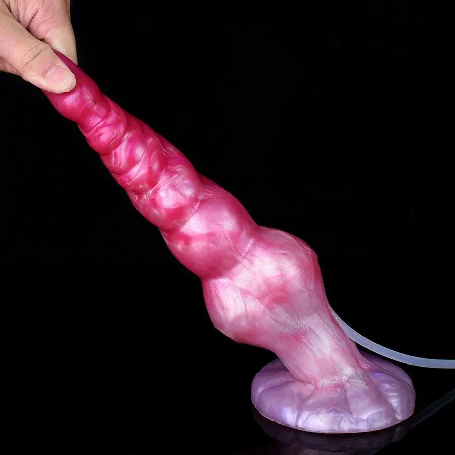 9 Inches Ejaculating Suction Cup Dog Dildo