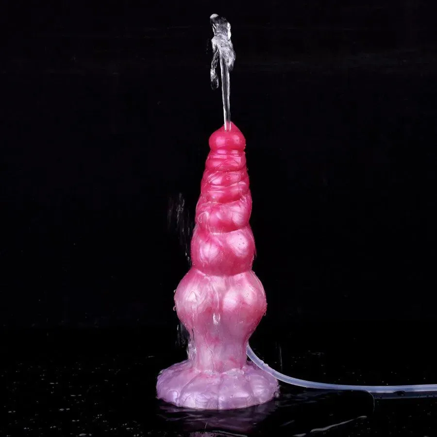 9 Inches Ejaculating Suction Cup Dog Dildo