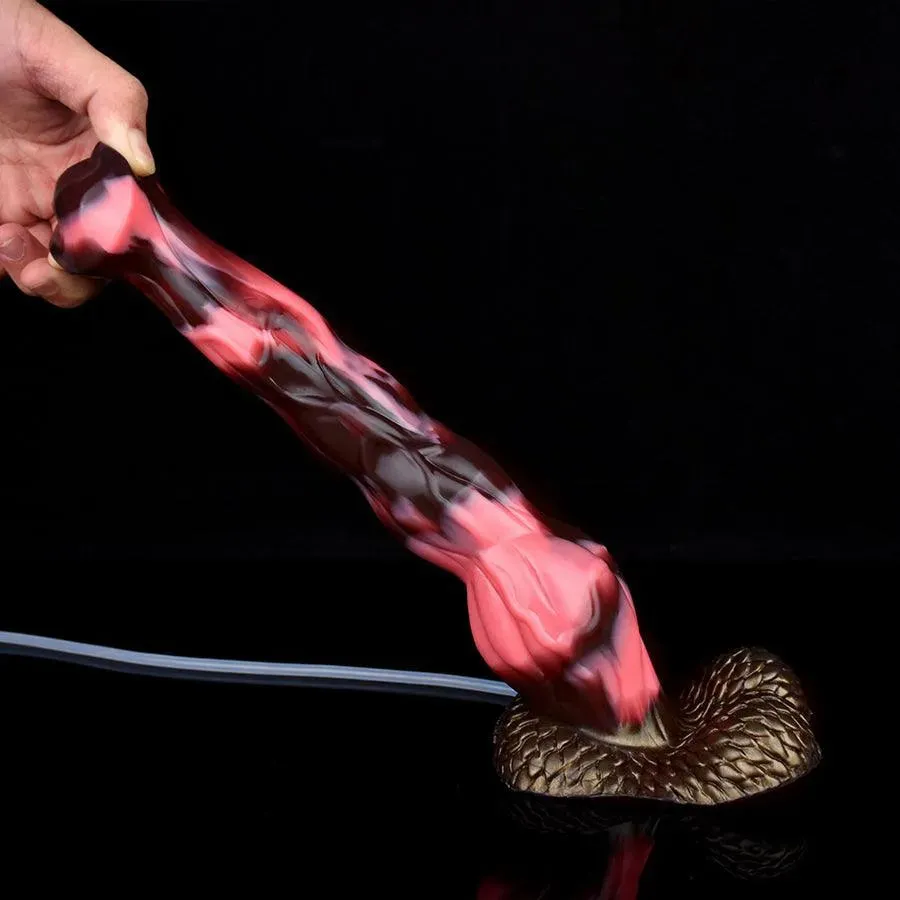 9 Inches Silicone Realistic Horse Ejaculating Dildo