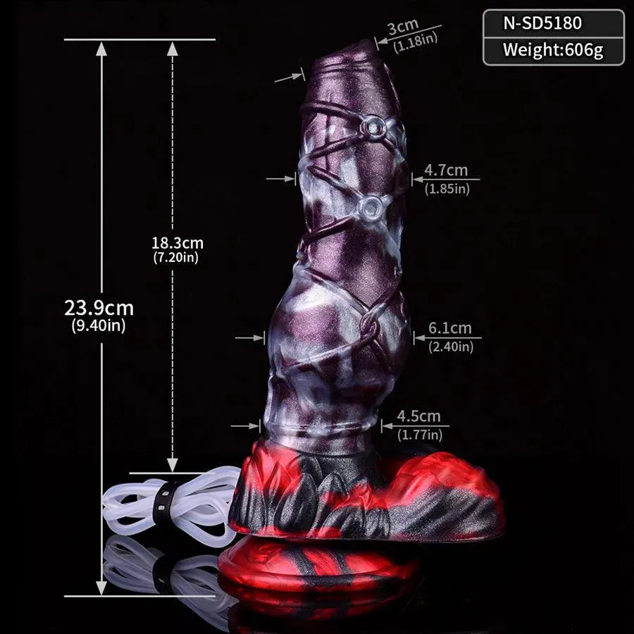 9 Inches Silicone Squirting Dog Dildo