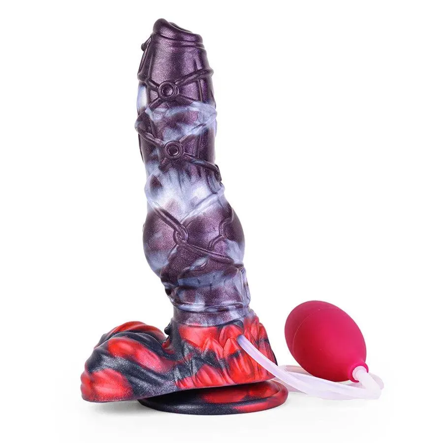 9 Inches Silicone Squirting Dog Dildo