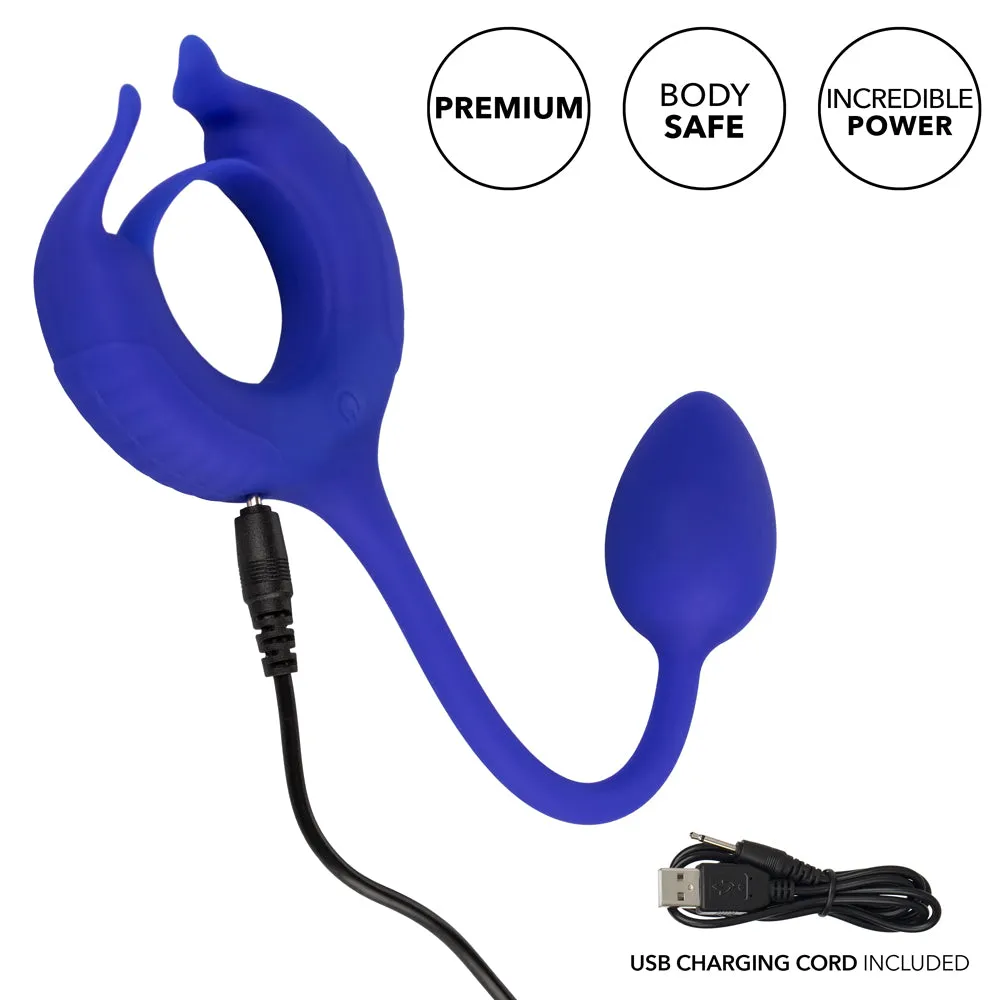 Admiral Plug & Play Vibrating Weighted Cock Ring & Anal Plug