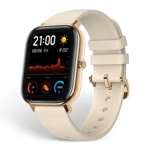 Amazfit 572314 GTS Fitness Smartwatch with Heart Rate Monitor, Gold