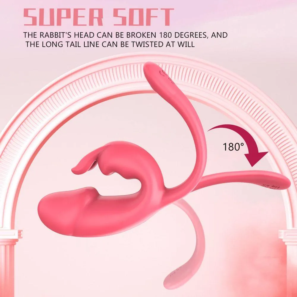 APP Control Rabbit Vibrator Clitoris Anal Stimulator