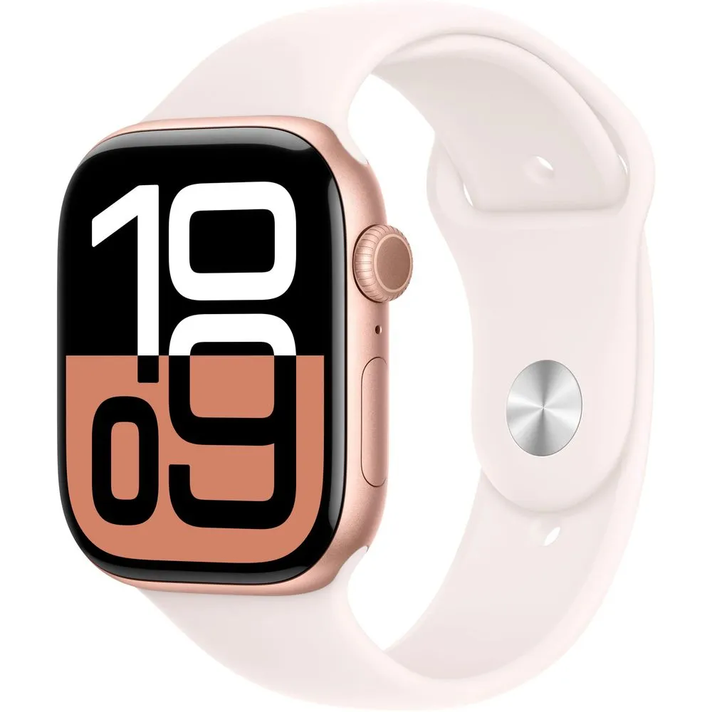 Apple Watch Gen 10 Series 10 Cell 46mm Rose Gold Aluminum - Light Blush Sport Band MWY73LW/A