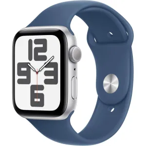 Apple Watch SE 2 44mm Silver Aluminum - Denim Sport Band MXEQ3LL/A