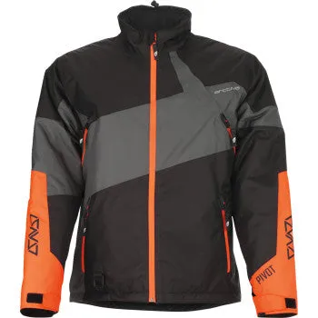 Arctiva Men's Pivot 6 Snow Jacket Black/Gray/Orange
