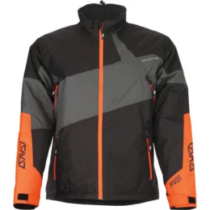 Arctiva Men's Pivot 6 Snow Jacket Black/Gray/Orange