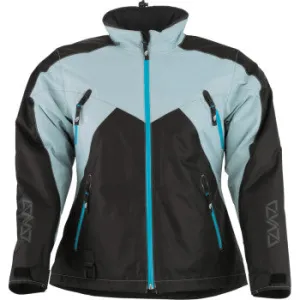 Arctiva Women's Pivot 6 Snowmobile Jacket Black/Blue/Gray