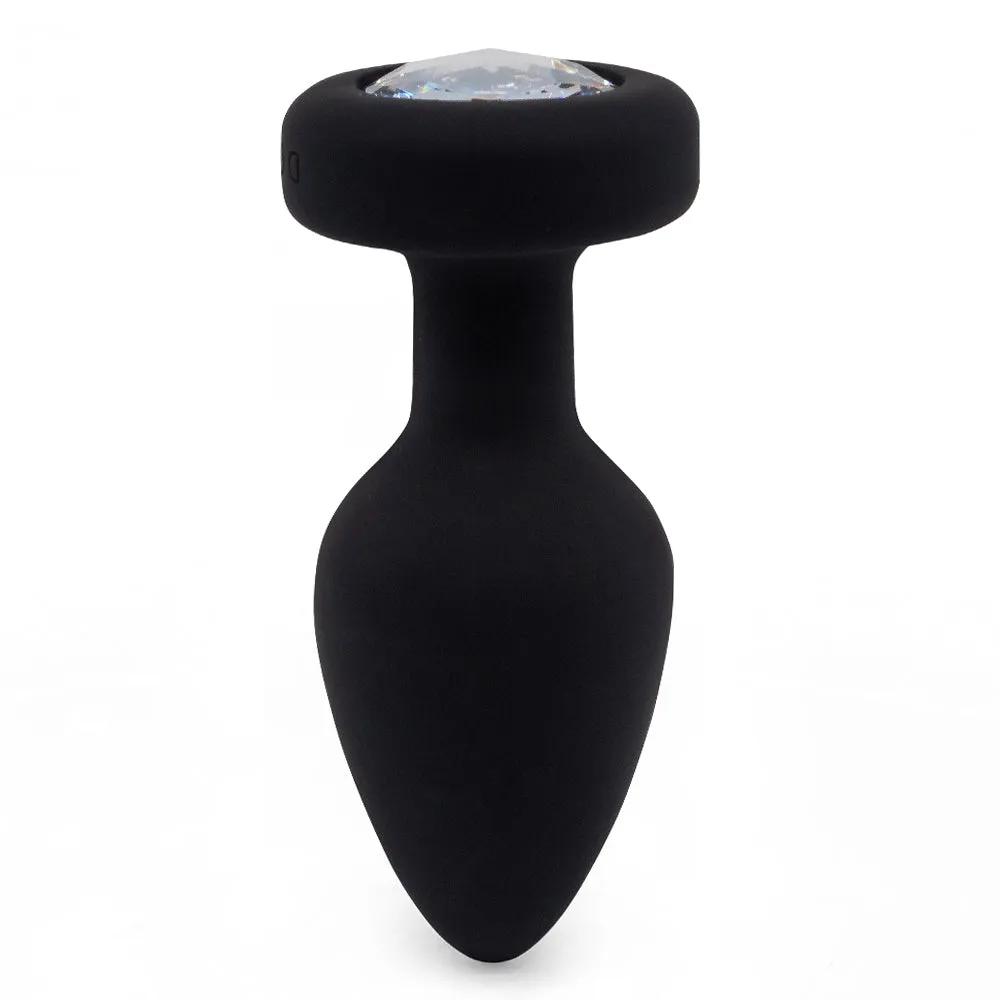Ashella Vibes Remote Control Vibrating Jewel Butt Plug - Large