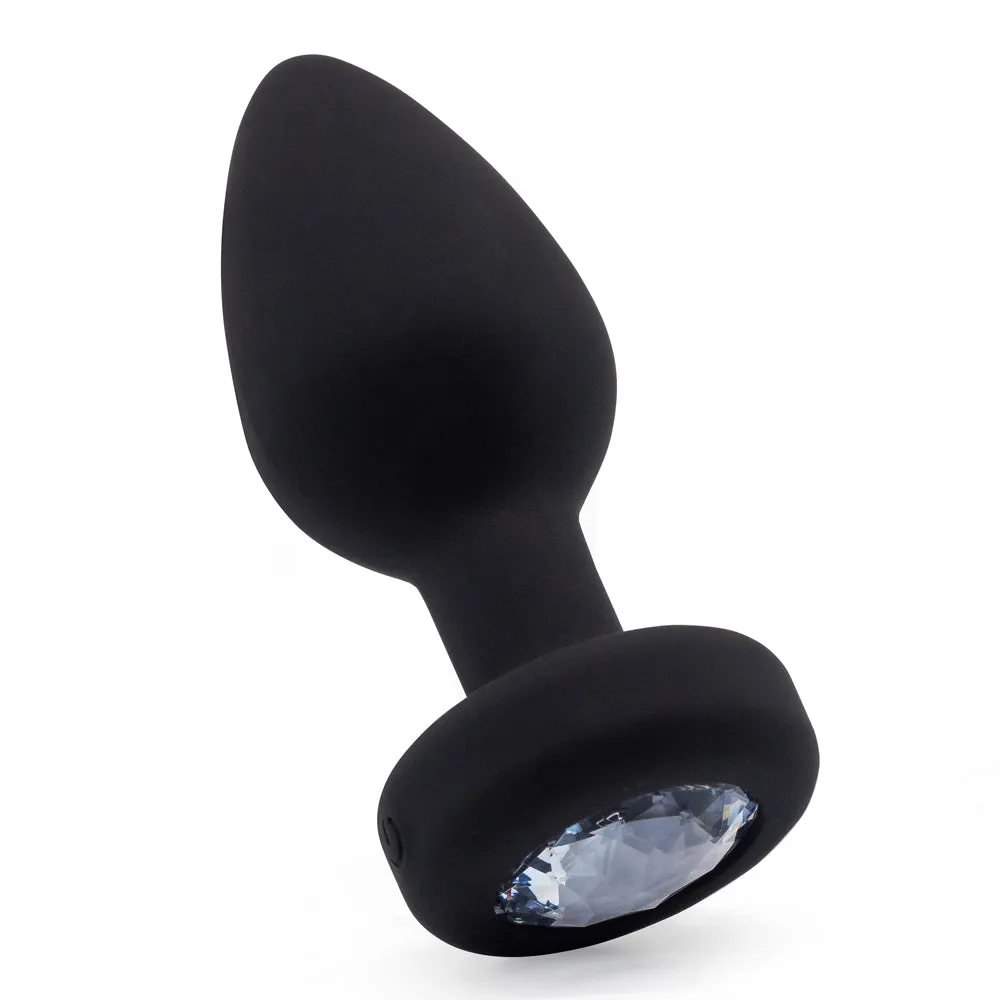 Ashella Vibes Remote Control Vibrating Jewel Butt Plug - Large