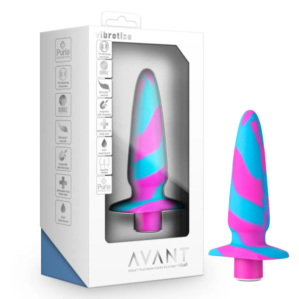 Avant Vibrotize Rechargeable 10-Mode Vibrating Silicone Anal Plug