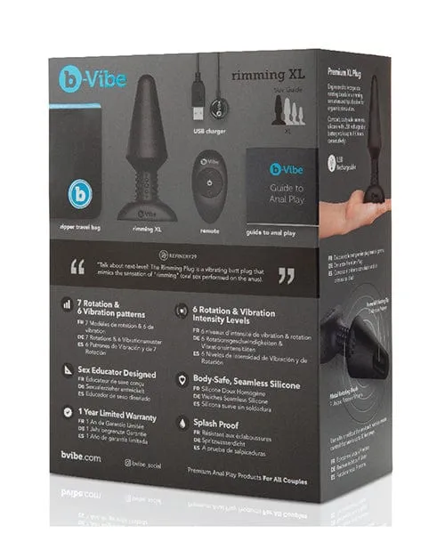B-Vibe - Rimming Remote Control Anal Plug XL