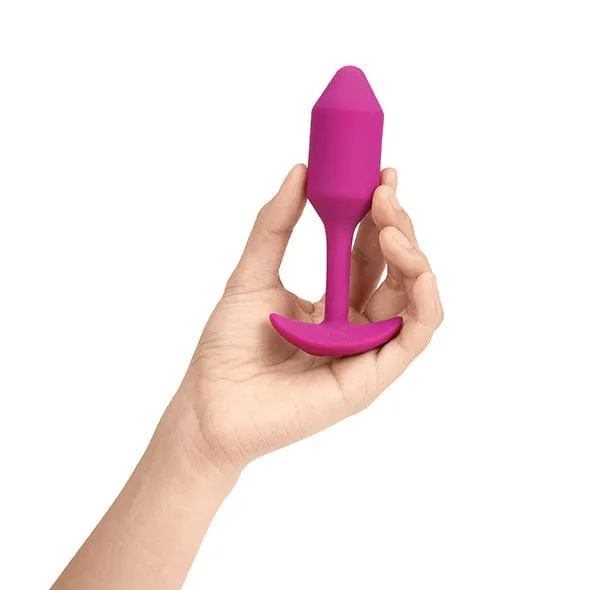 B-Vibe - Vibrating Silicone Weighted Snug Anal Plug M 112 g (Rose)