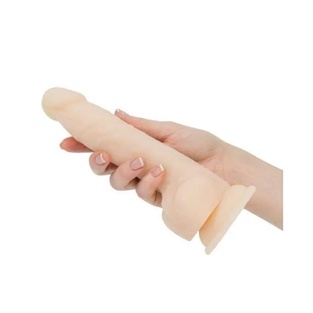 BMS - Naked Addiction Rotating and Vibrating Dong 8" (Beige)