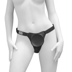 Body Dock G-Spot Pro Suction Base Harness with Vibrating Plug