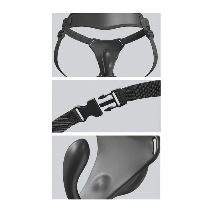 Body Dock G-Spot Pro Suction Base Harness with Vibrating Plug