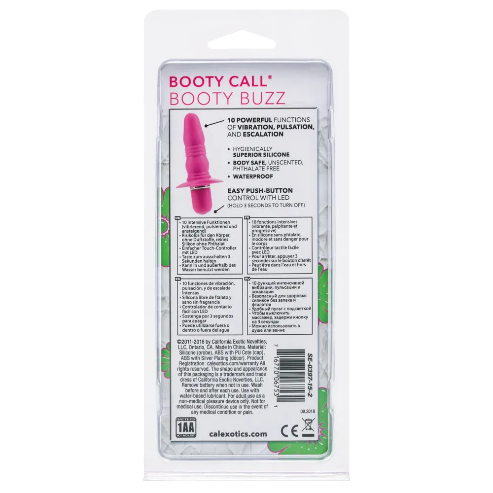 Booty Call Booty Buzz Ribbed Vibrating Anal Probe