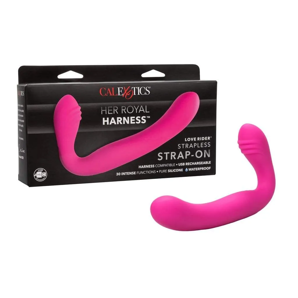 California Exotics - Her Royal Harness Rechargeable Love Rider Strapless Strap On